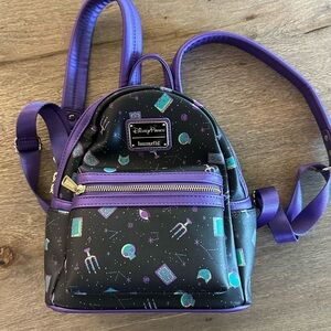 Loungefly Disney Hocus Pocus Mini Backpack Black and Purple